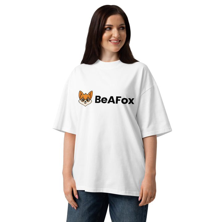 Finance-Club Oversized T-Shirt Weiß – Vorderseite
