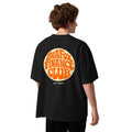 Finance-Club: Oversized-T-Shirt schwarz